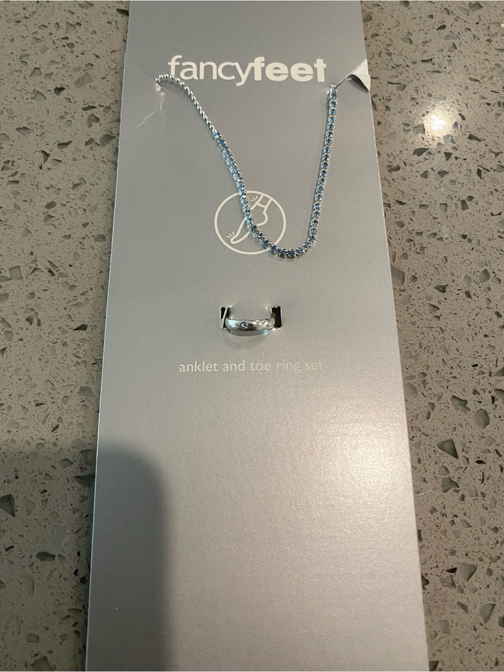 Nine West Silver Anklet and Toe Ring Set - Silver